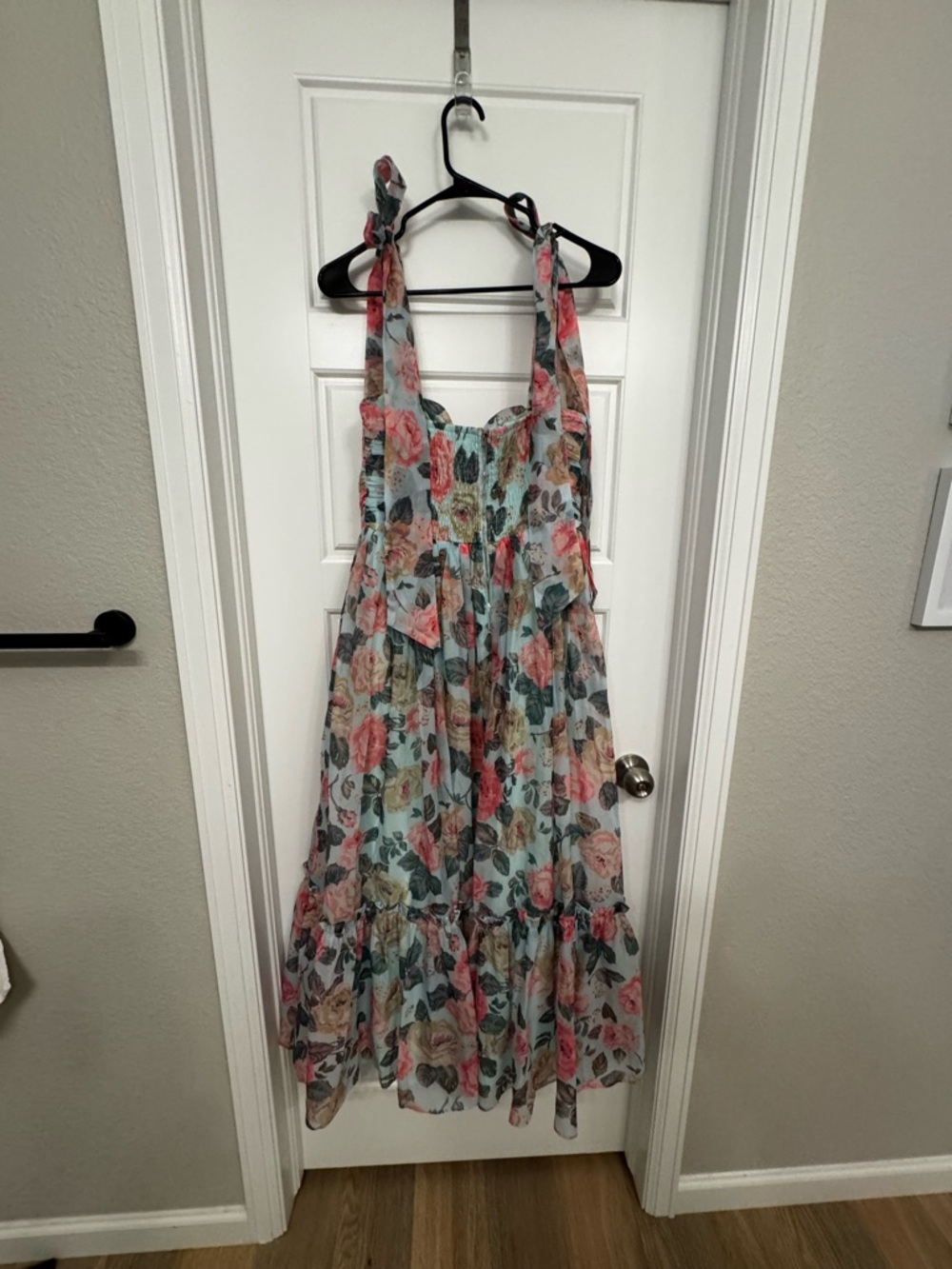 Petal & Pup NWT Floral Tie-Shoulder Maxi Dress - Picture 4 of 8